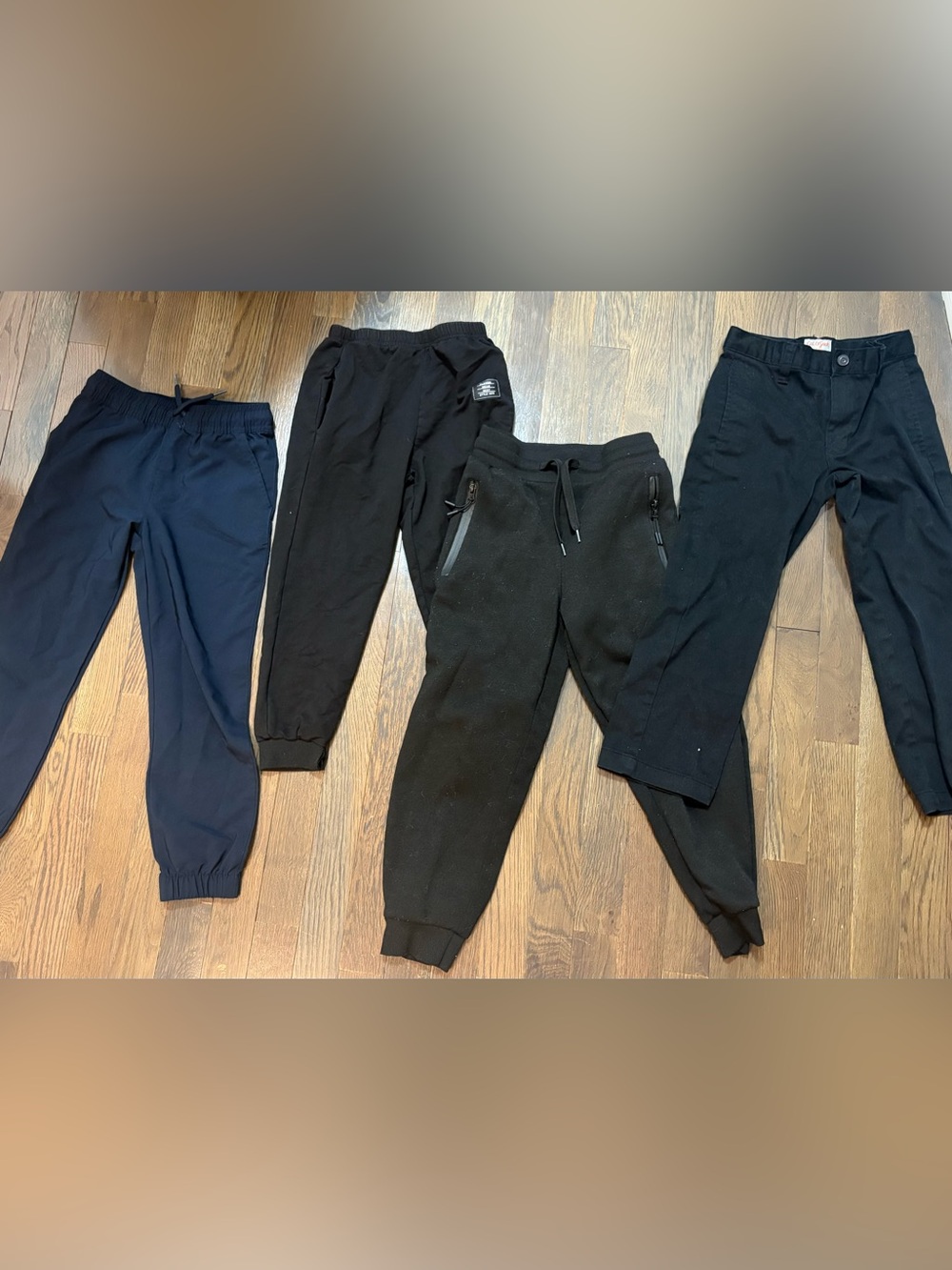 Kids Black Jogger Sweatpants - Comfortable Everyday Bottoms boys 6/7